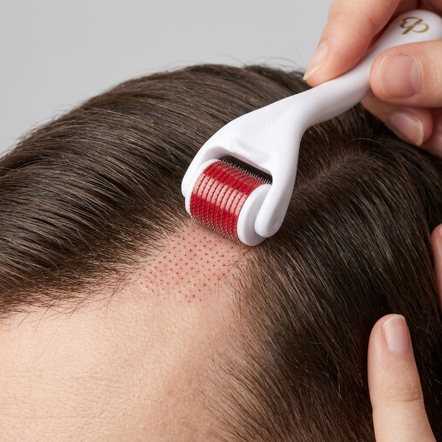 Hair Growth Serum with Derma Roller: How It Works + Ingredient Benefits