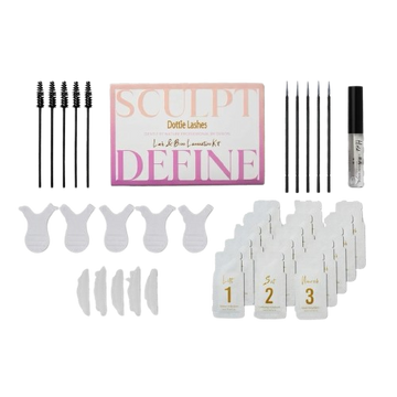 Dottie Lashes Lash & Brow Lamination Kit | DIY Lash Lift & Brow Lamination | 5 Applications | Lasts 6–8 Weeks | Cruelty Free