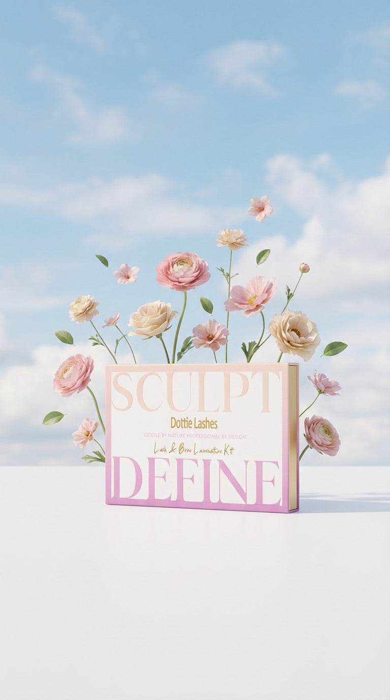 Dottie Lashes Lash & Brow Lamination Kit | DIY Lash Lift & Brow Lamination | 5 Applications | Lasts 6–8 Weeks | Cruelty Free